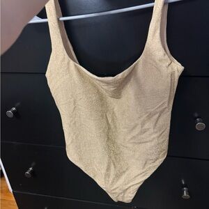 Aerie Sparkling Gold Kids Bodysuit